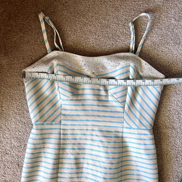 Lilly Pulitzer Women´s Remi Horizon Bayview Stripe Metallic Summer Dress Size 6 - Picture 11 of 13